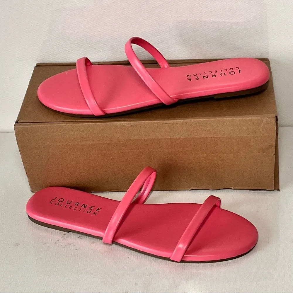 Journee Adyrae Flat Slide Sandal
